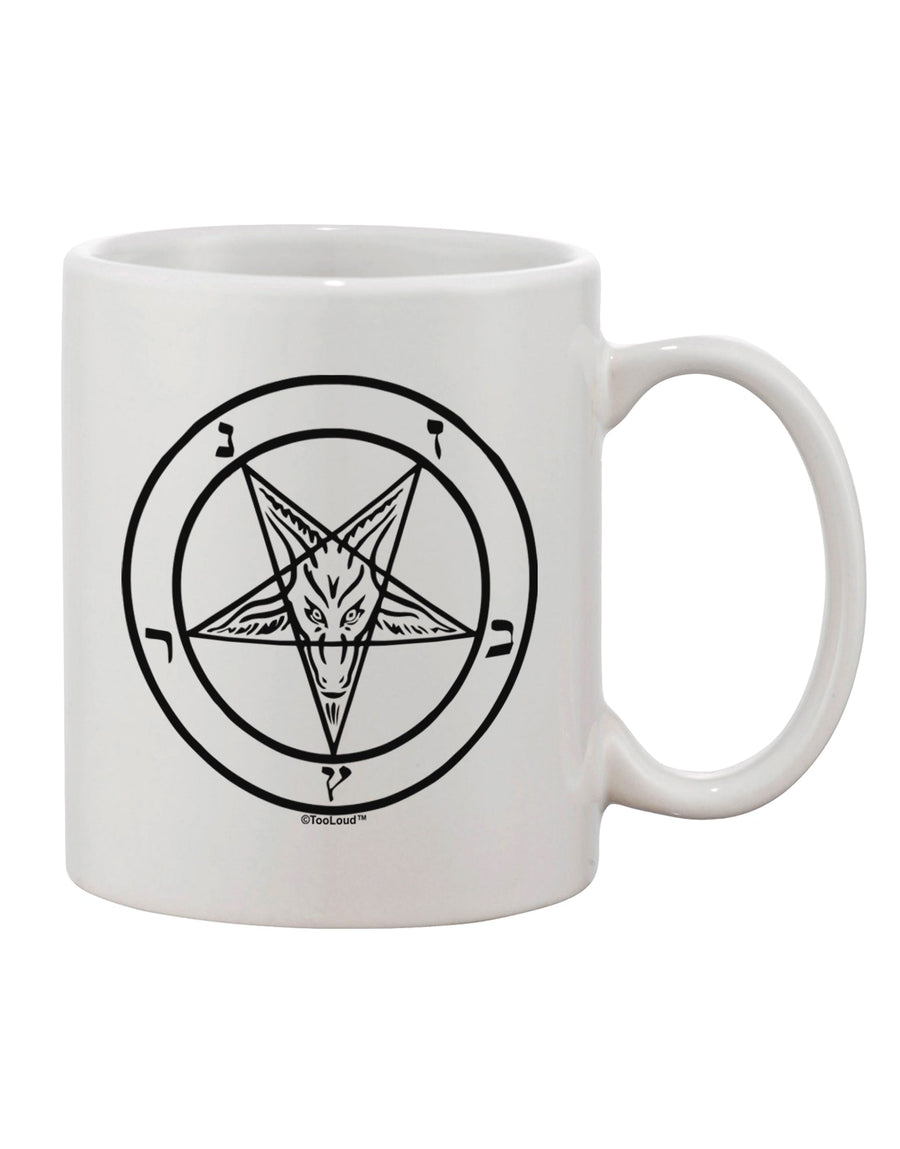 Baphomet Emblem Adorned 11 oz Coffee Mug - Crafted by a Drinkware Expert-11 OZ Coffee Mug-TooLoud-White-Davson Sales