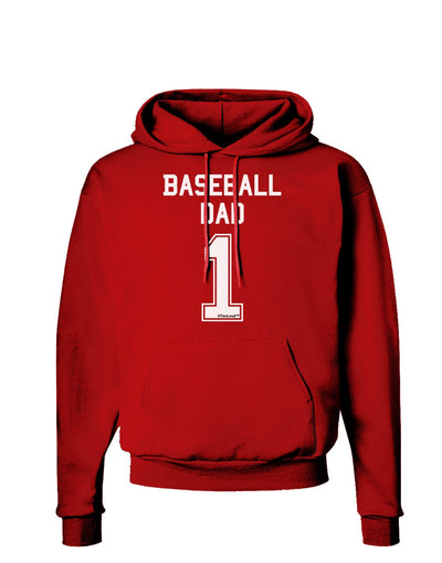 Baseball Dad Jersey Dark Hoodie Sweatshirt by TooLoud-Hoodie-TooLoud-Red-Small-Davson Sales