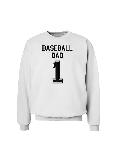 Baseball Dad Jersey Sweatshirt by TooLoud-Sweatshirts-TooLoud-White-Small-Davson Sales