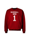 Baseball Mom Jersey Adult Dark Sweatshirt-Sweatshirts-TooLoud-Deep-Red-Small-Davson Sales