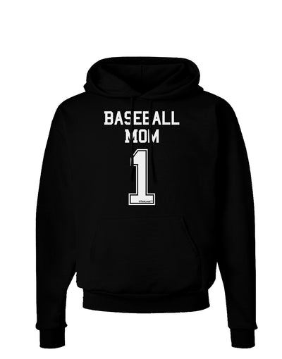 Baseball Mom Jersey Dark Hoodie Sweatshirt-Hoodie-TooLoud-Black-Small-Davson Sales