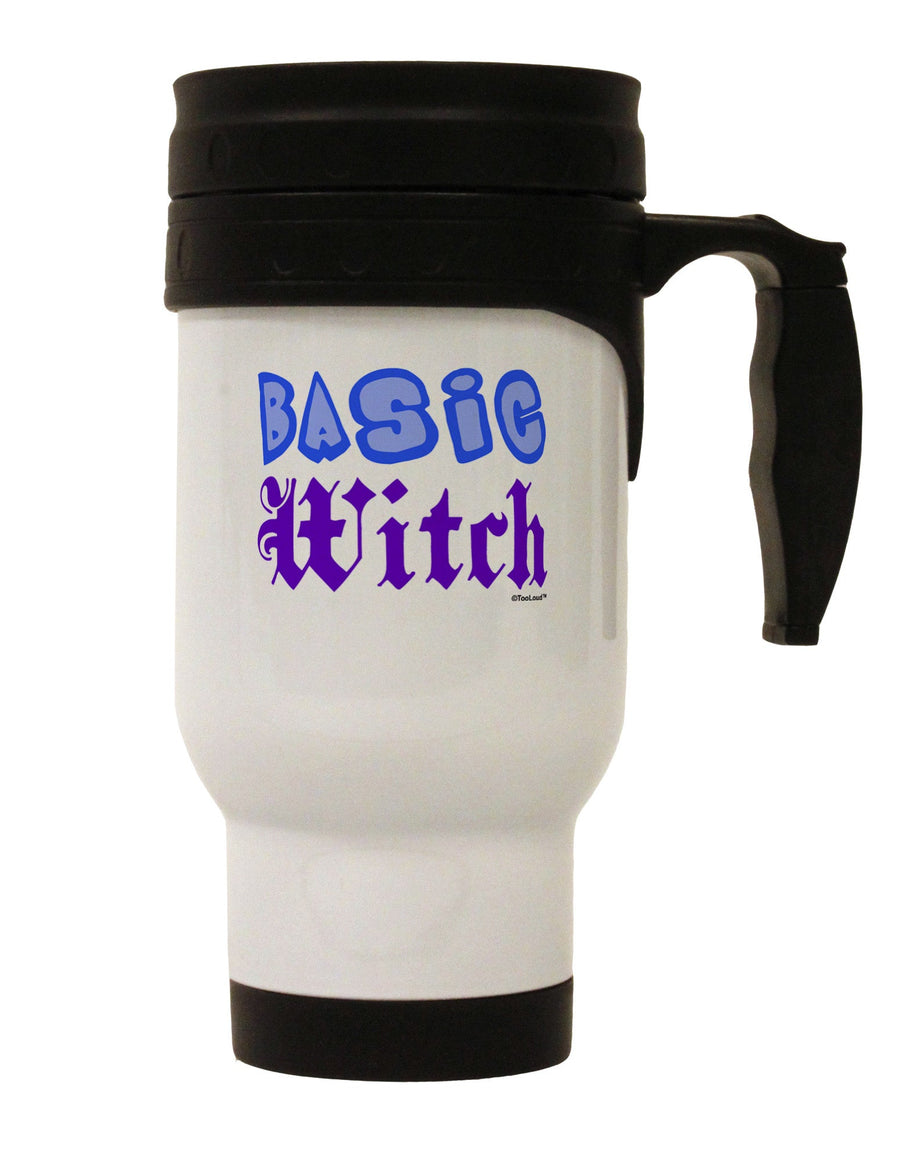 Basic Witch Color Blue Stainless Steel 14oz Travel Mug-Travel Mugs-TooLoud-White-Davson Sales