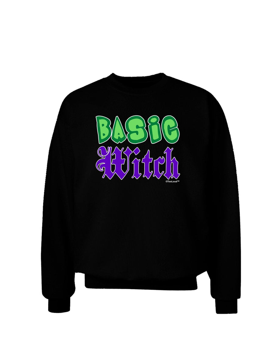 Basic Witch Color Green Adult Dark Sweatshirt-Sweatshirts-TooLoud-Black-XXX-Large-Davson Sales