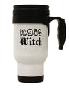 Basic Witch Distressed Stainless Steel 14oz Travel Mug-Travel Mugs-TooLoud-White-Davson Sales