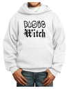 Basic Witch Distressed Youth Hoodie Pullover Sweatshirt-Youth Hoodie-TooLoud-White-XL-Davson Sales