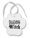 Basic Witch Paw Print Shaped Ornament-Ornament-TooLoud-White-Davson Sales