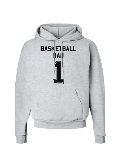 Basketball Dad Jersey Hoodie Sweatshirt by TooLoud-Hoodie-TooLoud-AshGray-Small-Davson Sales