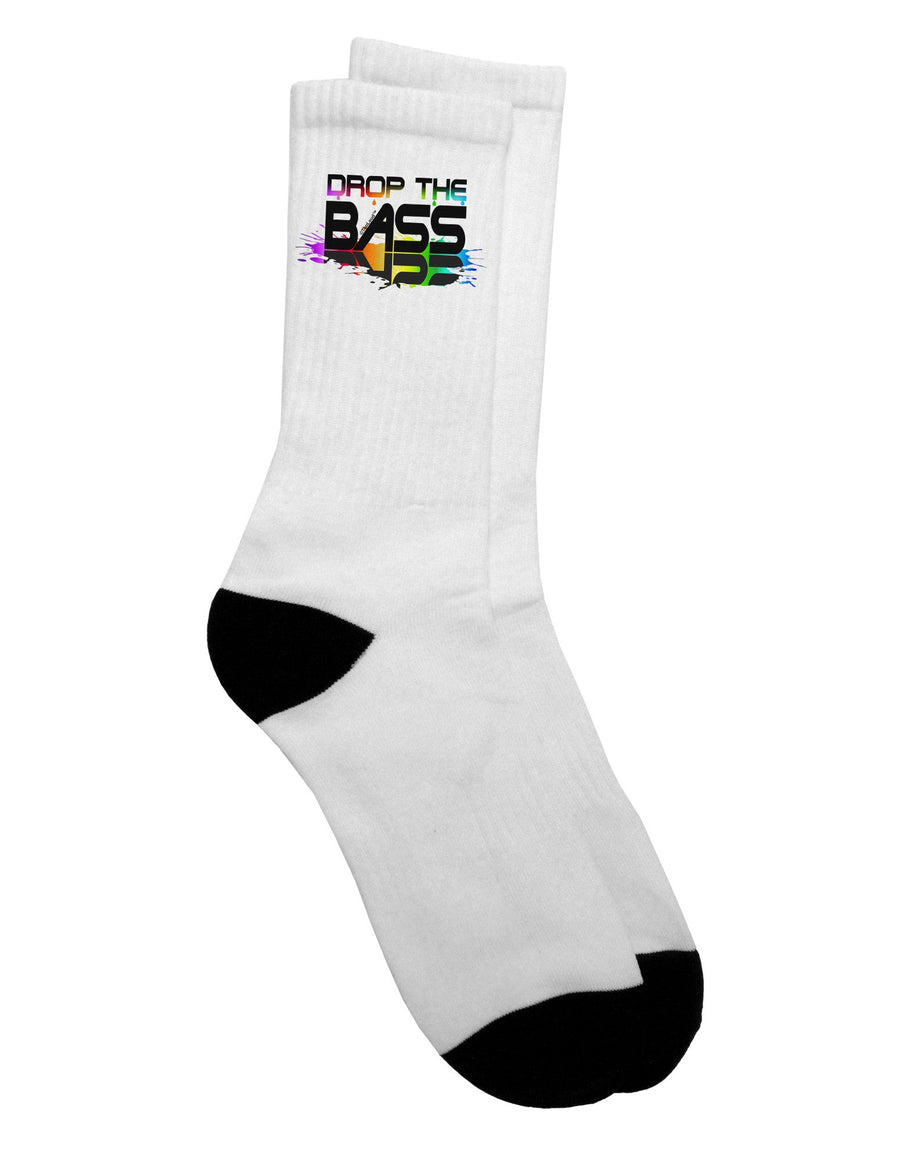 Bass-Enhanced Adult Crew Socks for Art Enthusiasts - TooLoud-Socks-TooLoud-White-Ladies-4-6-Davson Sales