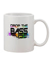 Bass-Inspired Paint Drop Printed 11 oz Coffee Mug - TooLoud-11 OZ Coffee Mug-TooLoud-White-Davson Sales