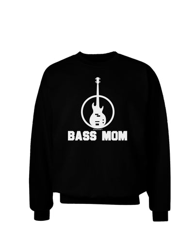 Bass Mom - Mother's Day Design Adult Dark Sweatshirt-Sweatshirts-TooLoud-Black-Small-Davson Sales