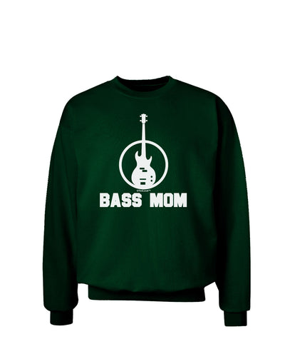 Bass Mom - Mother's Day Design Adult Dark Sweatshirt-Sweatshirts-TooLoud-Deep-Forest-Green-Small-Davson Sales