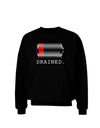 Battery Drained Adult Dark Sweatshirt-Sweatshirts-TooLoud-Black-Small-Davson Sales