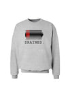 Battery Drained Sweatshirt-Sweatshirts-TooLoud-AshGray-Small-Davson Sales