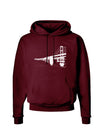 Bay Bridge Cutout Design Dark Hoodie Sweatshirt by TooLoud-Hoodie-TooLoud-Maroon-Small-Davson Sales