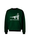 Bay Bridge Cutout Design - San Francisco Adult Dark Sweatshirt by TooLoud-Sweatshirts-TooLoud-Deep-Forest-Green-Small-Davson Sales