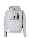 Bay Bridge Cutout Design - San Francisco Hoodie Sweatshirt by TooLoud-Hoodie-TooLoud-AshGray-Small-Davson Sales