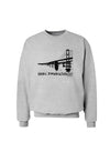 Bay Bridge Cutout Design - San Francisco Sweatshirt by TooLoud-Sweatshirts-TooLoud-AshGray-Small-Davson Sales