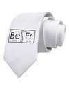 Be Er - Periodic Table of Elements Printed White Necktie by TooLoud