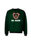 Be Mine - Bio Hazard Heart Adult Dark Sweatshirt by TooLoud-Sweatshirts-TooLoud-Deep-Forest-Green-Small-Davson Sales