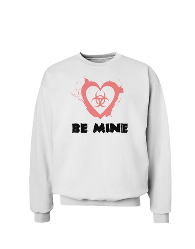 Be Mine - Bio Hazard Heart Sweatshirt by TooLoud-Sweatshirts-TooLoud-White-Small-Davson Sales