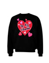 Be My Valentine Romantic Hearts Adult Dark Sweatshirt-Sweatshirts-TooLoud-Black-Small-Davson Sales