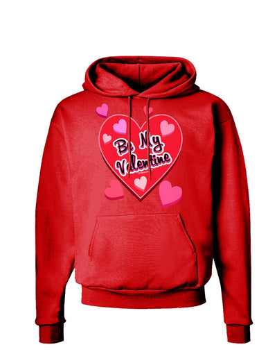 Be My Valentine Romantic Hearts Dark Hoodie Sweatshirt-Hoodie-TooLoud-Red-Small-Davson Sales