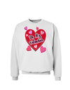 Be My Valentine Romantic Hearts Sweatshirt-Sweatshirts-TooLoud-White-Small-Davson Sales