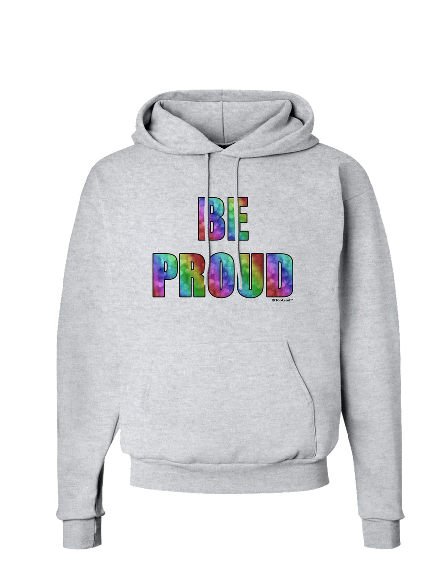 Be Proud Gay Pride - Rainbow Hearts Hoodie Sweatshirt by TooLoud-Hoodie-TooLoud-White-Small-Davson Sales