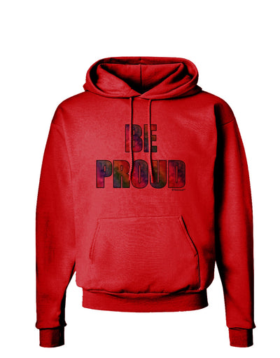 Be Proud Gay Pride - Rainbow Hearts Hoodie Sweatshirt by TooLoud-Hoodie-TooLoud-Red-Small-Davson Sales