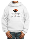 Be Thankful Eat Too Much Youth Hoodie Pullover Sweatshirt-Youth Hoodie-TooLoud-White-XL-Davson Sales