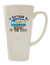 Beach Lover's Essential 16 Ounce Conical Latte Coffee Mug - TooLoud-Conical Latte Mug-TooLoud-White-Davson Sales