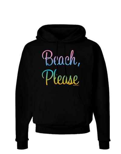 Beach Please - Summer Colors Dark Hoodie Sweatshirt-Hoodie-TooLoud-Black-Small-Davson Sales