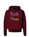 Beach Please - Summer Colors Dark Hoodie Sweatshirt-Hoodie-TooLoud-Maroon-Small-Davson Sales