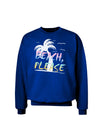 Beach Please - Summer Colors with Palm Trees Adult Dark Sweatshirt-Sweatshirts-TooLoud-Deep-Royal-Blue-Small-Davson Sales