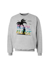 Beach Please - Summer Colors with Palm Trees Sweatshirt-Sweatshirts-TooLoud-AshGray-Small-Davson Sales