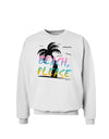 Beach Please - Summer Colors with Palm Trees Sweatshirt-Sweatshirts-TooLoud-White-Small-Davson Sales