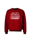 Beaches and Money Adult Dark Sweatshirt by TooLoud-Sweatshirts-TooLoud-Deep-Red-Small-Davson Sales