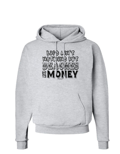 Beaches and Money Hoodie Sweatshirt by TooLoud-Hoodie-TooLoud-AshGray-Small-Davson Sales