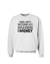 Beaches and Money Sweatshirt by TooLoud-Sweatshirts-TooLoud-White-Small-Davson Sales