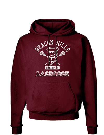 Beacon Hills Lacrosse CyclonesDark Hoodie Sweatshirt-Hoodie-TooLoud-Maroon-Small-Davson Sales