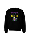 Beads And Beer Adult Dark Sweatshirt-Sweatshirts-TooLoud-Black-XXX-Large-Davson Sales