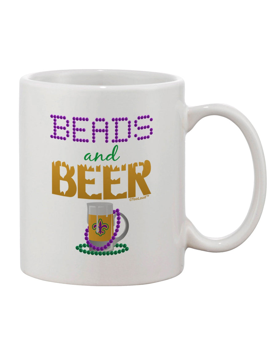 Beads and Beer - Exquisite 11 oz Coffee Mug TooLoud-11 OZ Coffee Mug-TooLoud-White-Davson Sales