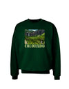 Beautiful Cliffs Colorado Adult Dark Sweatshirt by-Sweatshirts-TooLoud-Deep-Forest-Green-Small-Davson Sales