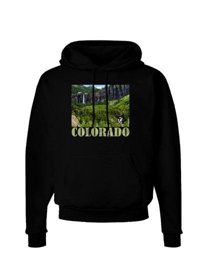 Beautiful Cliffs Colorado Dark Hoodie Sweatshirt by-Hoodie-TooLoud-Black-Small-Davson Sales