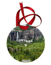 Beautiful Cliffs - Go Outside AOP Circular Metal Ornament All Over Print by TooLoud-Ornament-TooLoud-White-Davson Sales