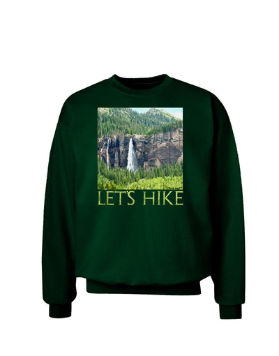 Beautiful Cliffs - Lets Hike Adult Dark Sweatshirt by-Sweatshirts-TooLoud-Deep-Forest-Green-Small-Davson Sales