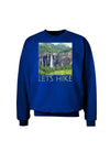 Beautiful Cliffs - Lets Hike Adult Dark Sweatshirt by-Sweatshirts-TooLoud-Deep-Royal-Blue-Small-Davson Sales