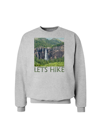 Beautiful Cliffs - Lets Hike Sweatshirt by-Sweatshirts-TooLoud-AshGray-Small-Davson Sales