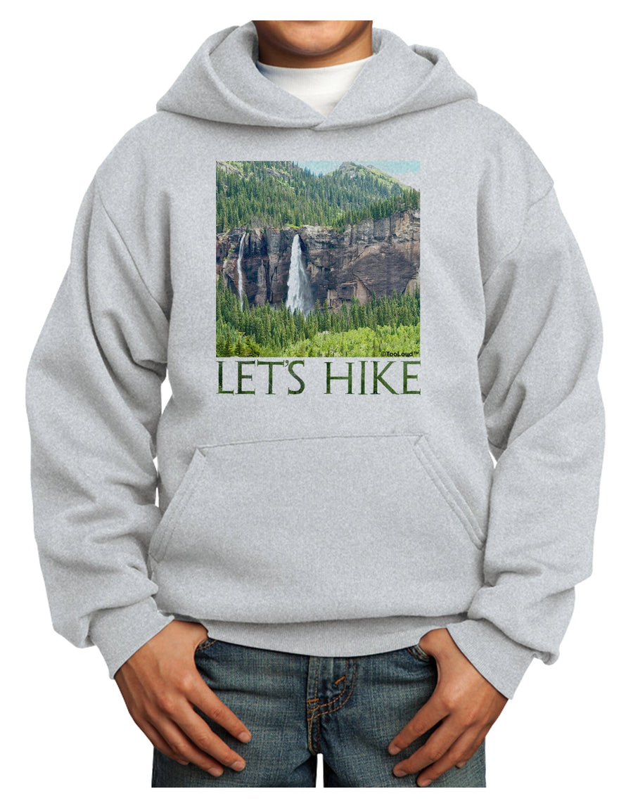 Beautiful Cliffs - Lets Hike Youth Hoodie Pullover Sweatshirt by-Youth Hoodie-TooLoud-White-XS-Davson Sales