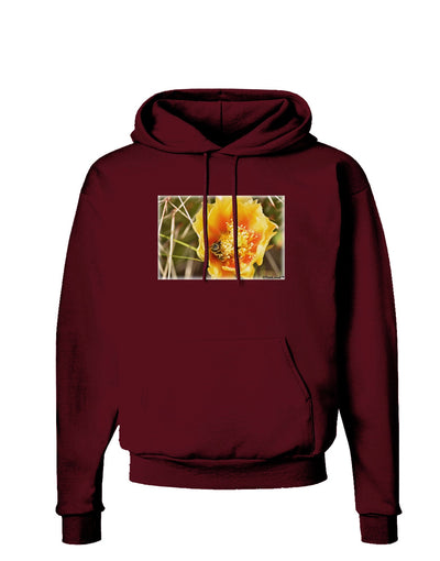 Bee Cactus Dark Hoodie Sweatshirt-Hoodie-TooLoud-Maroon-Small-Davson Sales